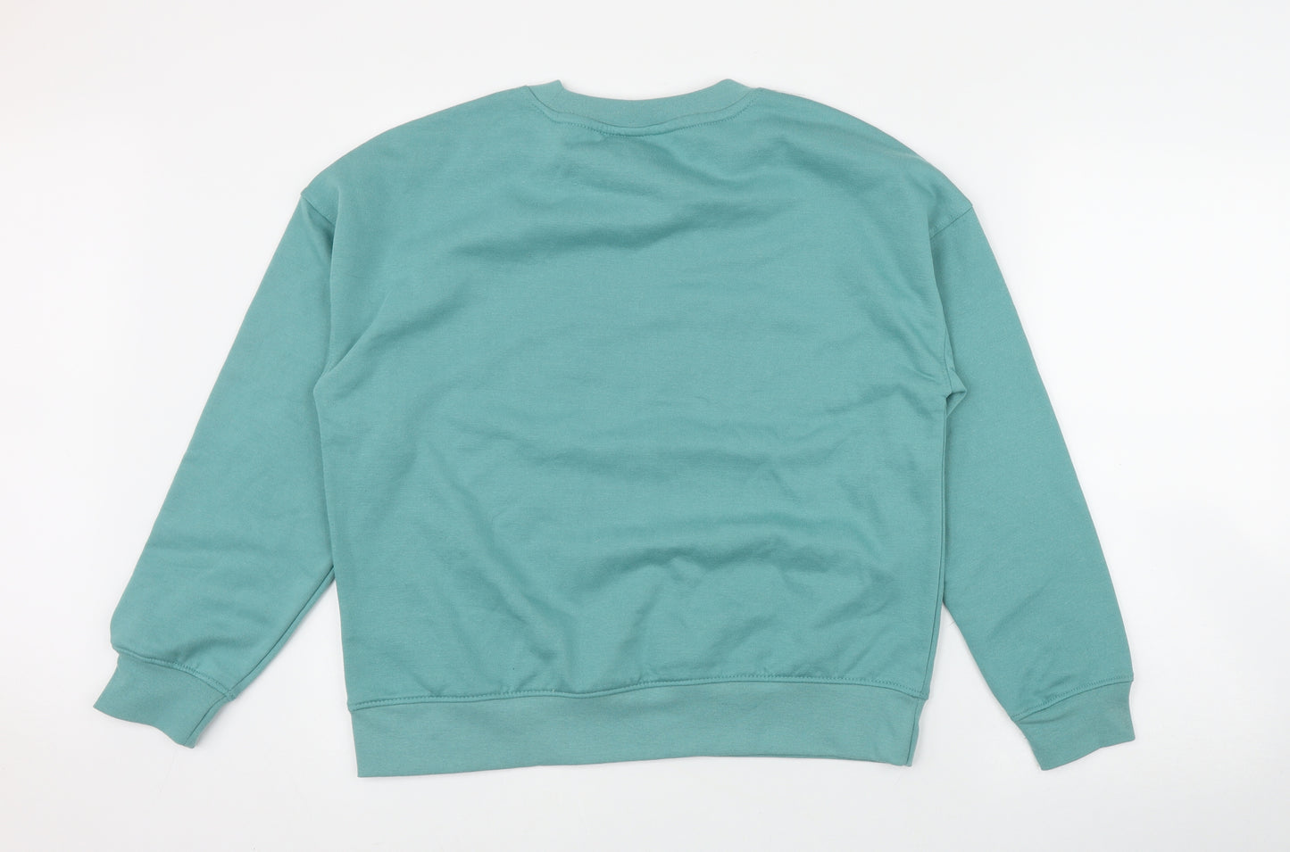 Primark Womens Green  Cotton Pullover Sweatshirt Size 10