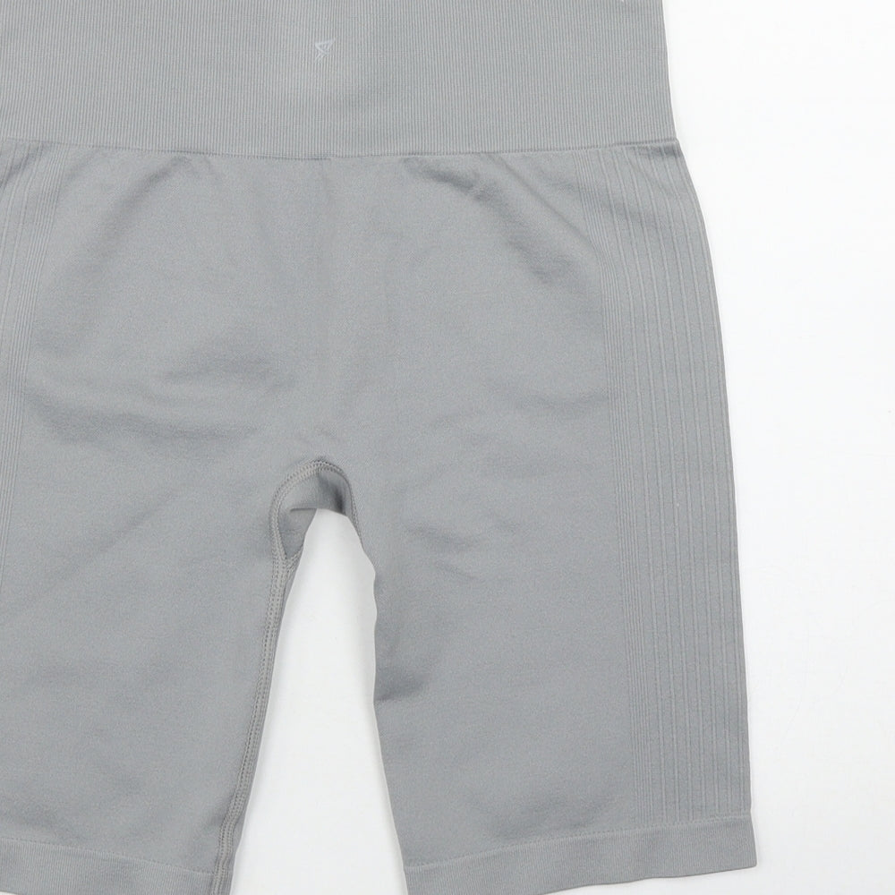 Primark Womens Grey  Polyester Sweat Shorts Size 10 L10 in Regular