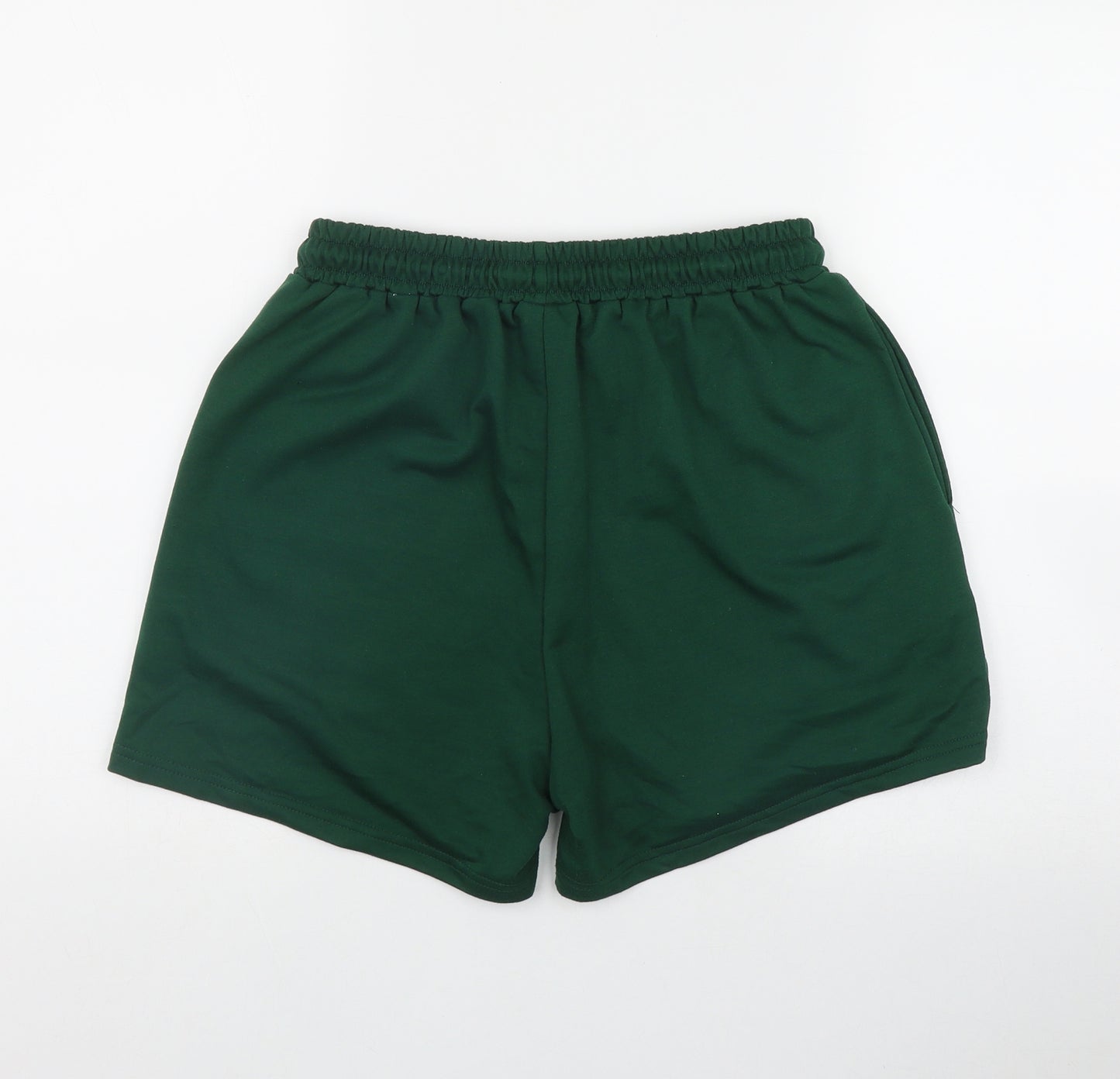 SheIn Womens Green  Polyester Sweat Shorts Size M L3 in Regular