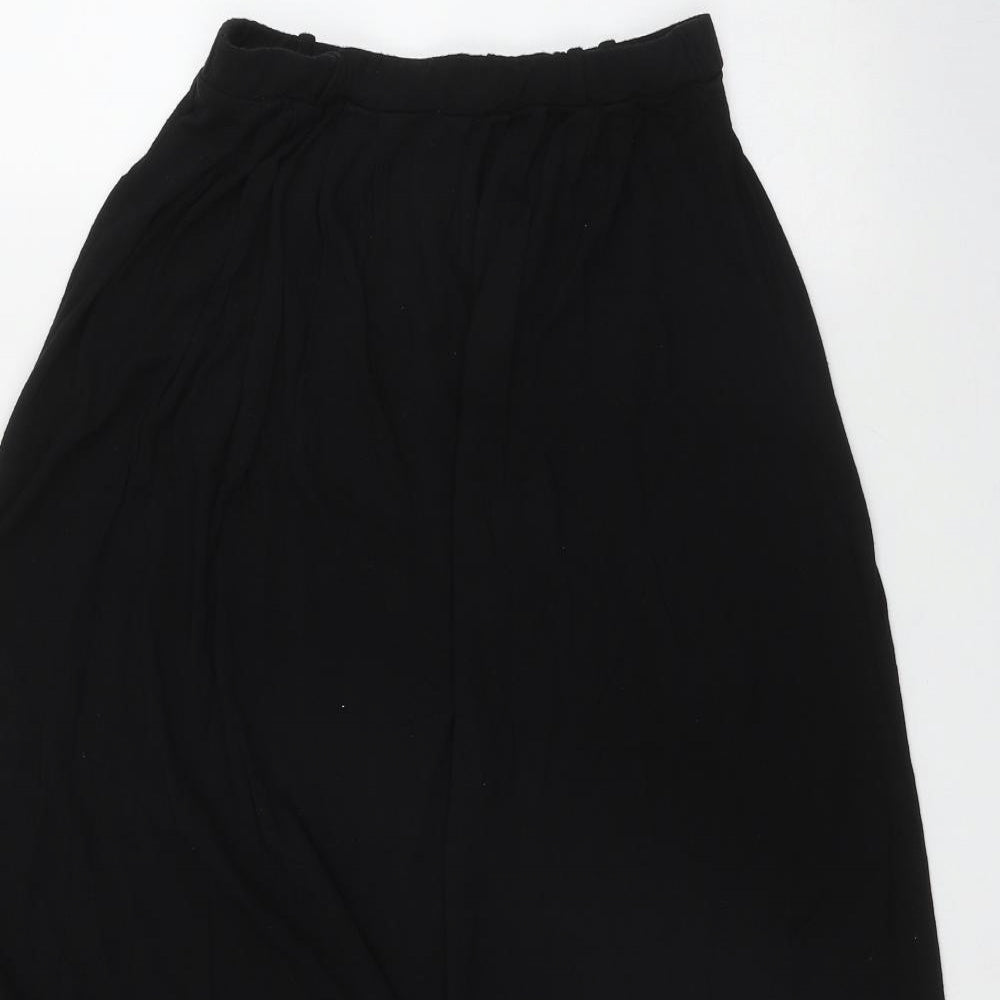 Atmosphere Womens Black  Viscose Flare Skirt Size 10
