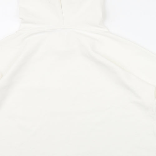 Jack Wills Sports Womens White  Cotton Pullover Hoodie Size 6