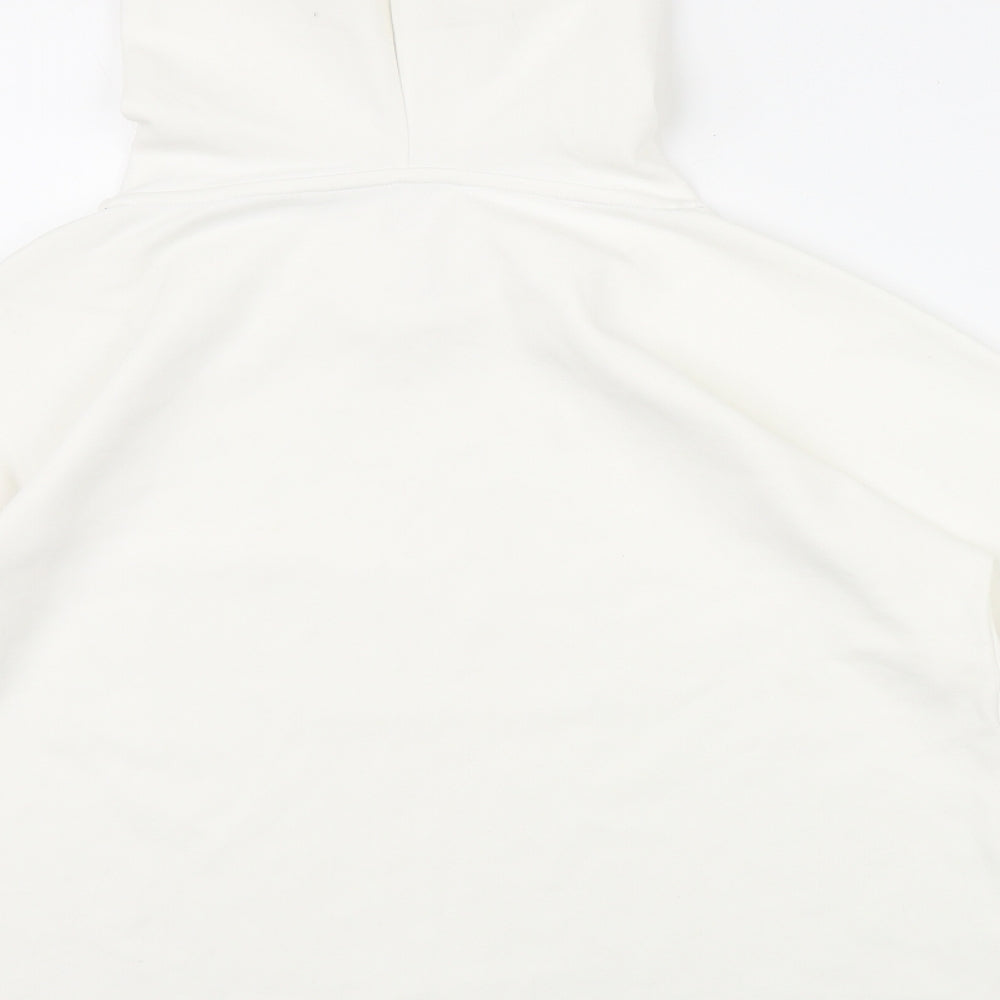 Jack Wills Sports Womens White  Cotton Pullover Hoodie Size 6