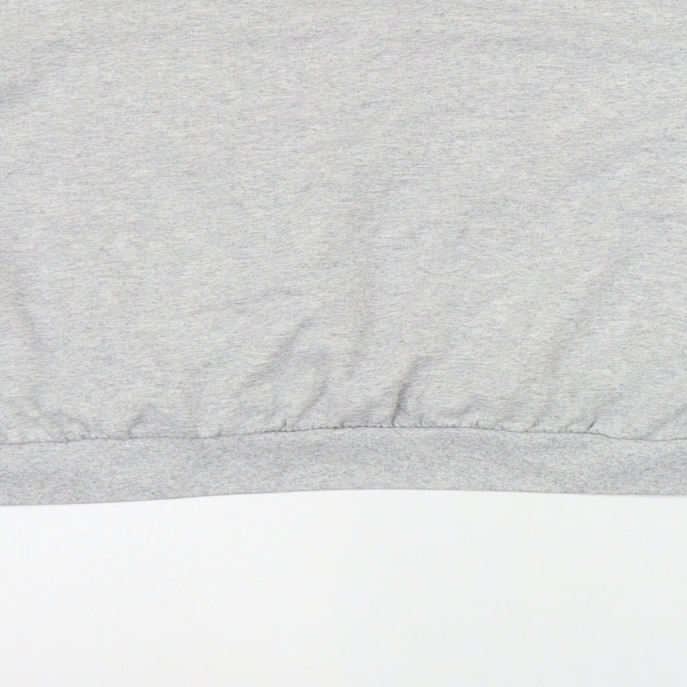I SAW IT FIRST Womens Grey  Cotton Pullover Sweatshirt Size 10