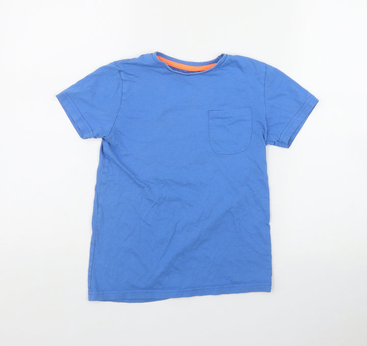 Dunnes Stores Boys Black Cotton Basic T-Shirt Size 9 Years Round Neck