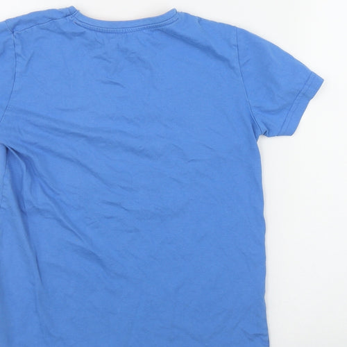 Dunnes Stores Boys Black  Cotton Basic T-Shirt Size 9 Years Round Neck
