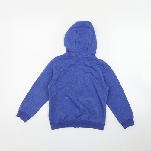 Dunnes Stores Girls Blue  Cotton Full Zip Hoodie Size 5 Years  Zip