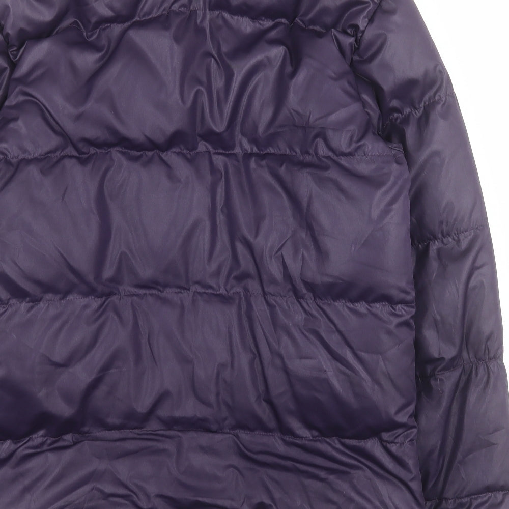 Voodoo Dolls Womens Purple   Puffer Jacket Coat Size 12  Zip
