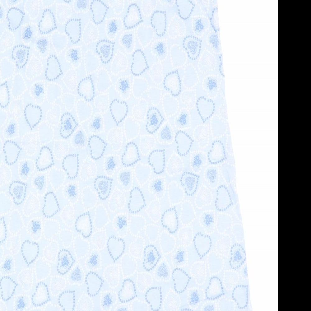 Bonmarche Womens Blue Solid 100% Cotton Top Dress Size 16   - Hearts