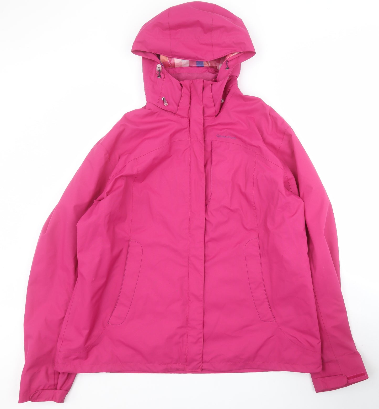 Quechua Womens Pink   Rain Coat Coat Size 2XL  Zip