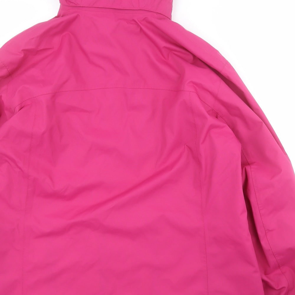 Quechua Womens Pink   Rain Coat Coat Size 2XL  Zip