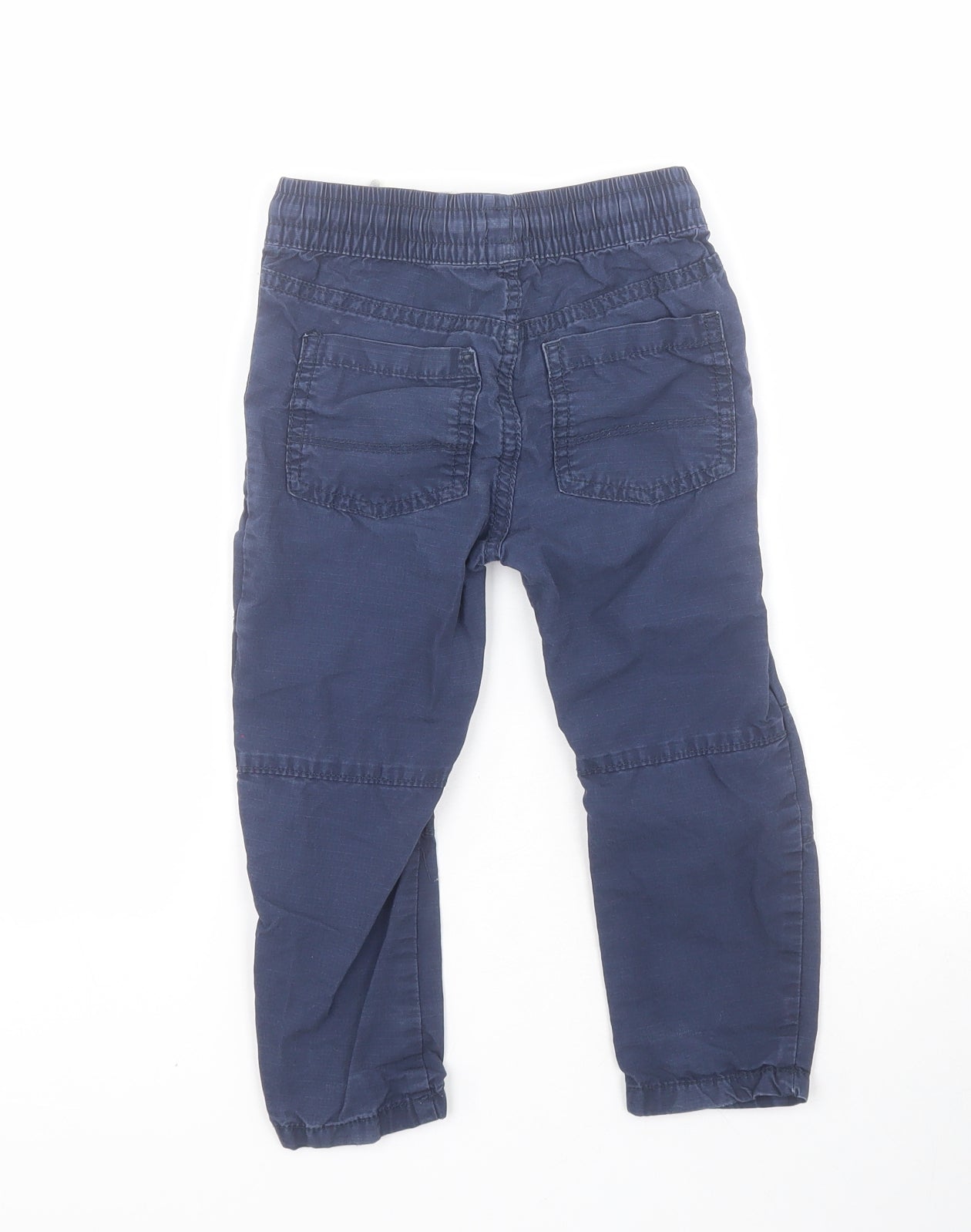 F&F Baby Blue  100% Cotton Cargo Trousers Size 18-24 Months  Pullover