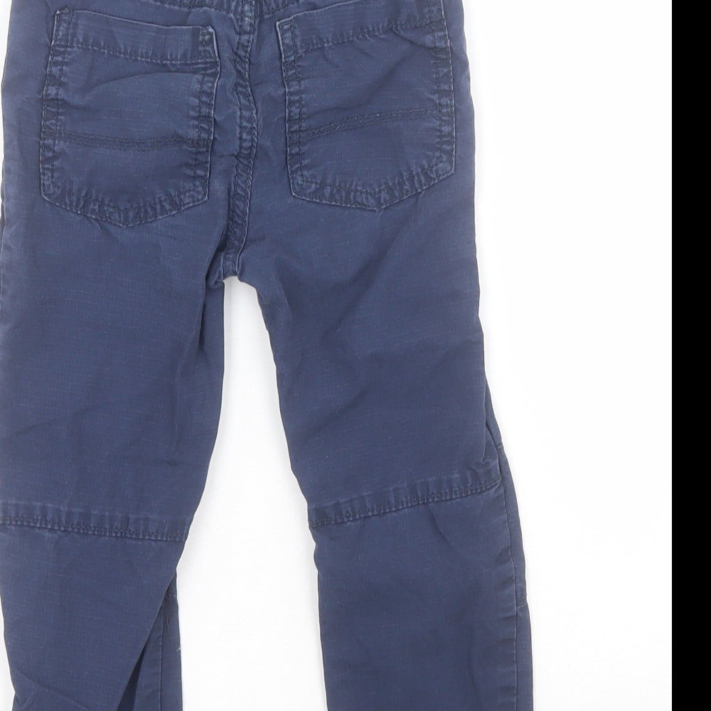 F&F Baby Blue  100% Cotton Cargo Trousers Size 18-24 Months  Pullover