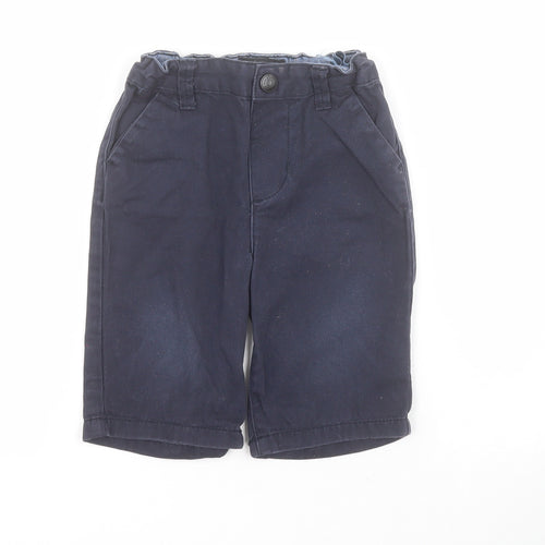 Primark Baby Blue  100% Cotton Capri Trousers Size 18-24 Months  Snap