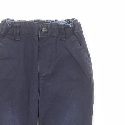 Primark Baby Blue  100% Cotton Capri Trousers Size 18-24 Months  Snap