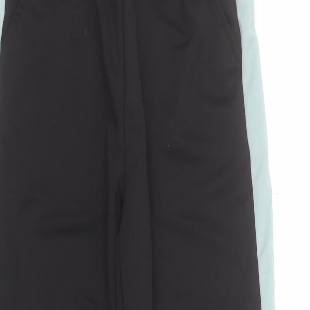 SheIn Boys Black Colourblock Polyester Jogger Trousers Size 11-12 Years  Regular Pullover