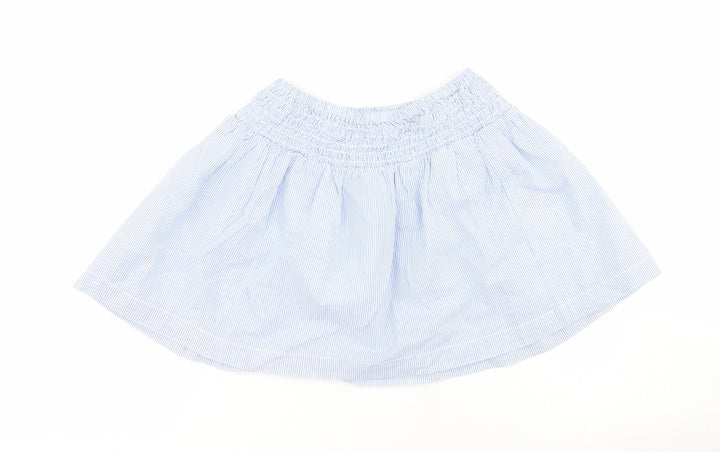 H&M Girls Blue Striped 100% Cotton Tutu Skirt Size 2 Years  Regular Pull On