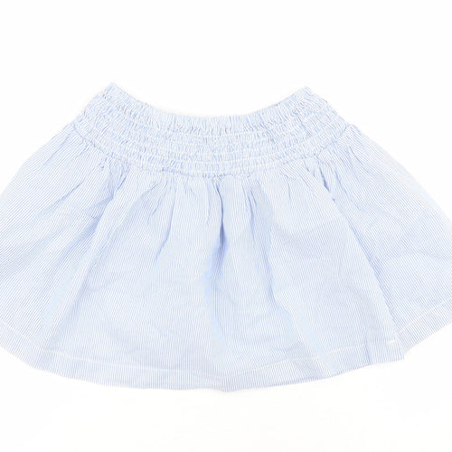 H&M Girls Blue Striped 100% Cotton Tutu Skirt Size 2 Years  Regular Pull On