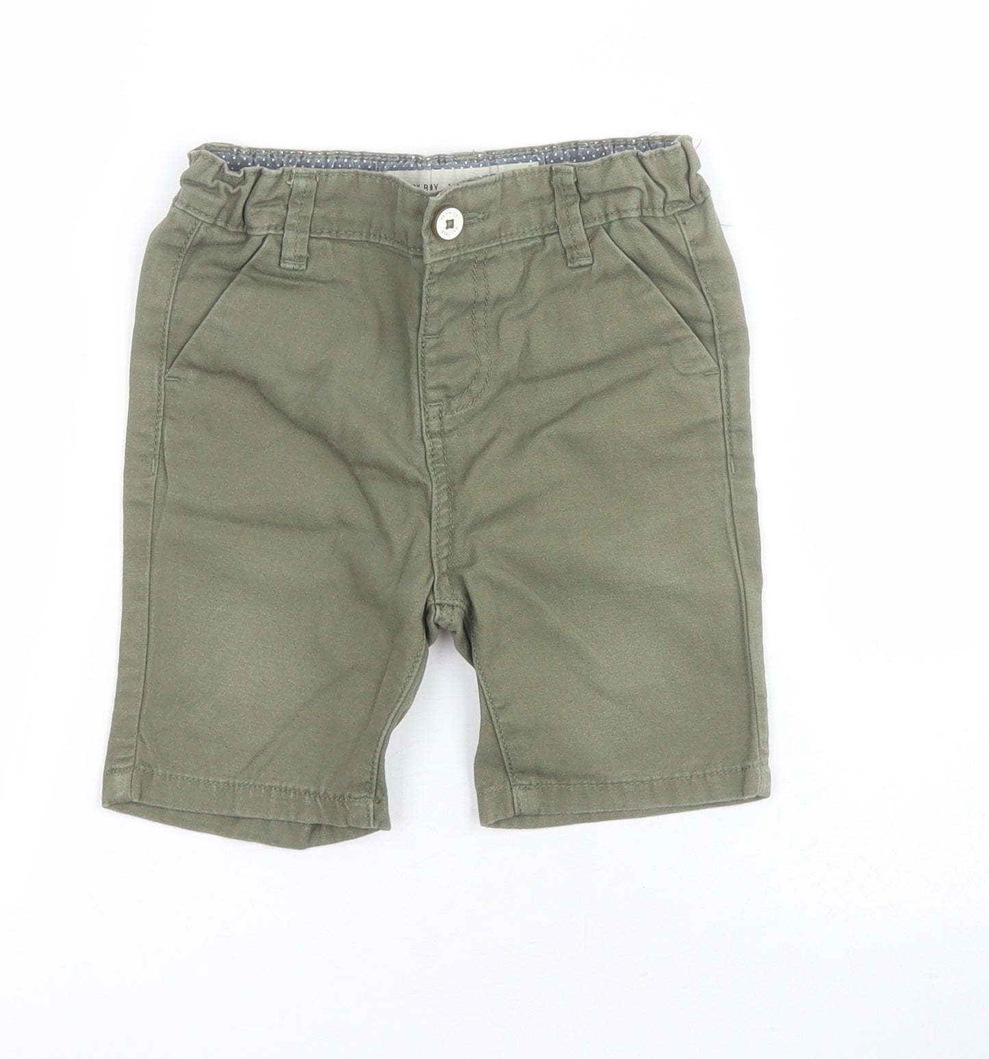 Primark Baby Green  100% Cotton Cargo Trousers Size 18-24 Months  Pullover