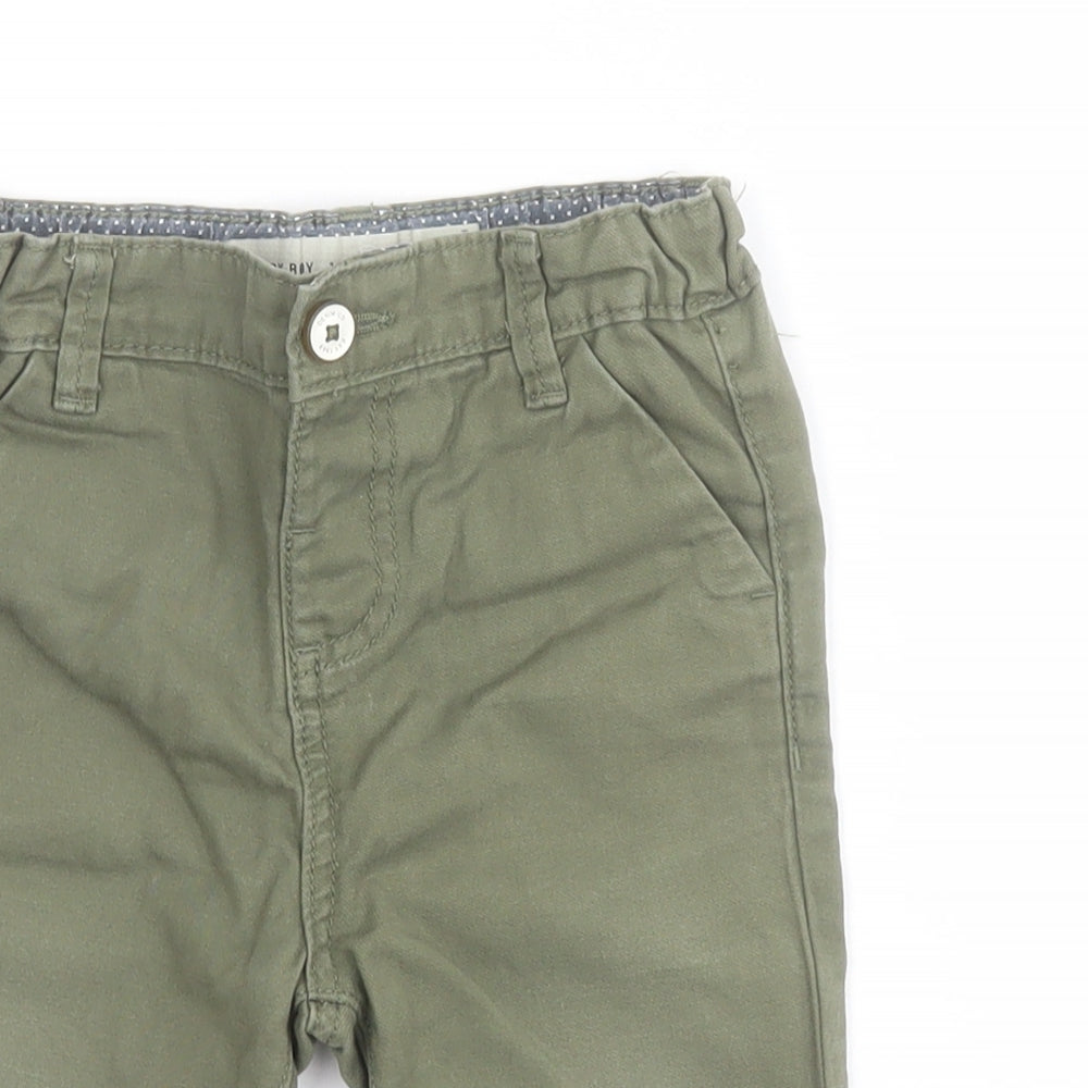 Primark Baby Green  100% Cotton Cargo Trousers Size 18-24 Months  Pullover