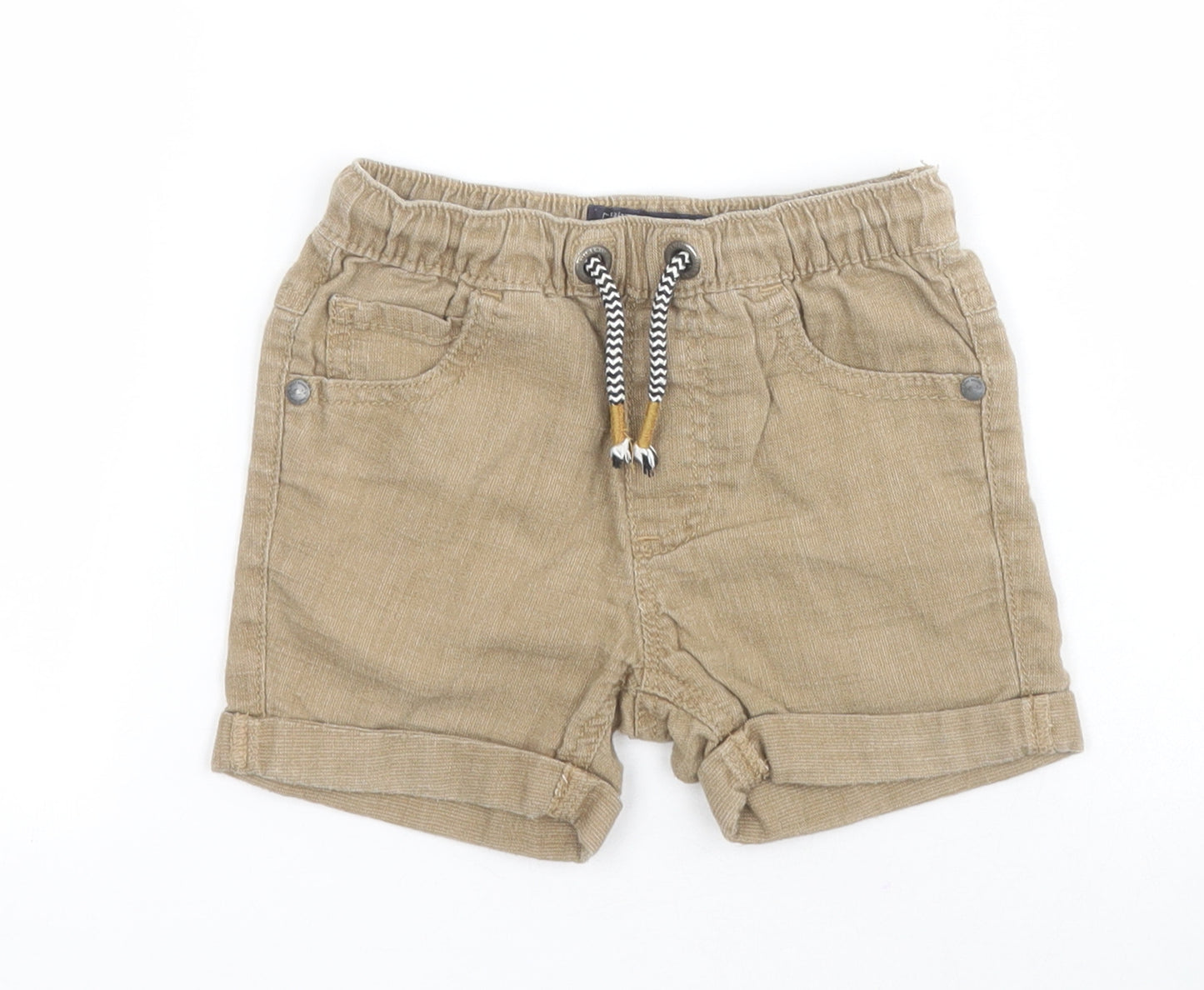 NEXT Baby Brown  Linen Cargo Trousers Size 18-24 Months  Pullover - Shorts