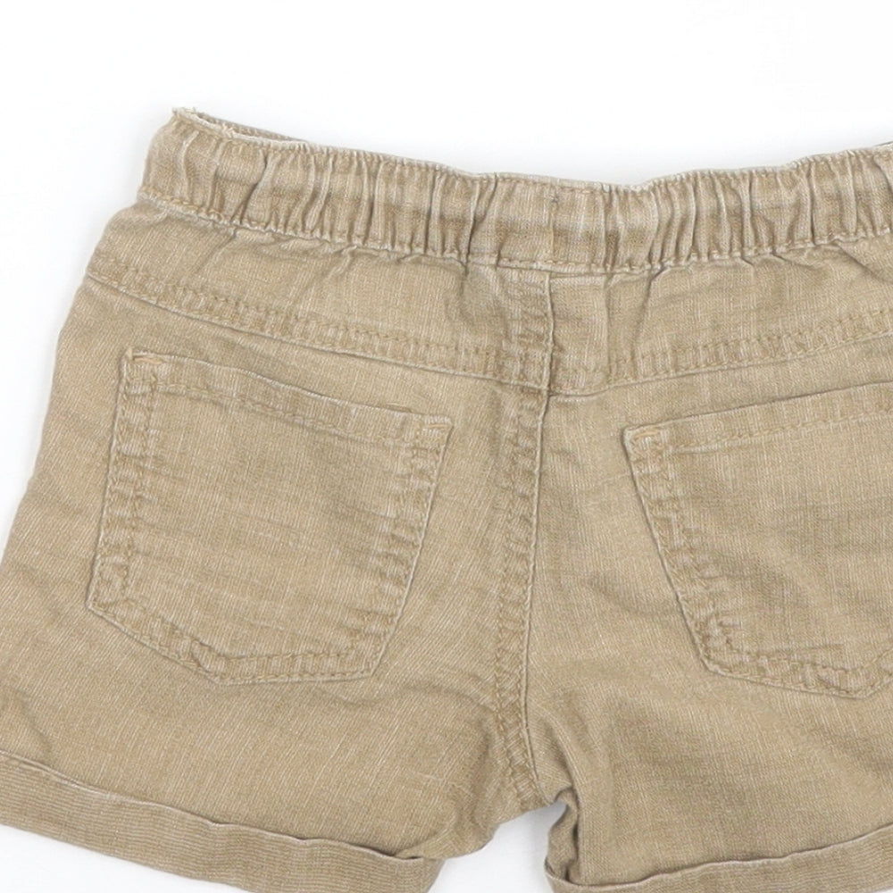 NEXT Baby Brown  Linen Cargo Trousers Size 18-24 Months  Pullover - Shorts