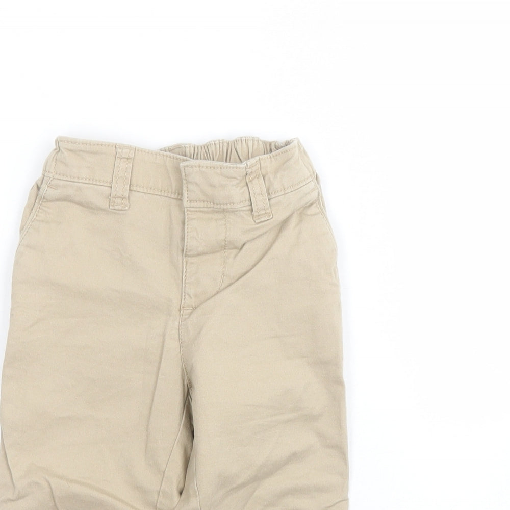 Gap Baby Beige  Cotton Cargo Trousers Size 18-24 Months  Snap