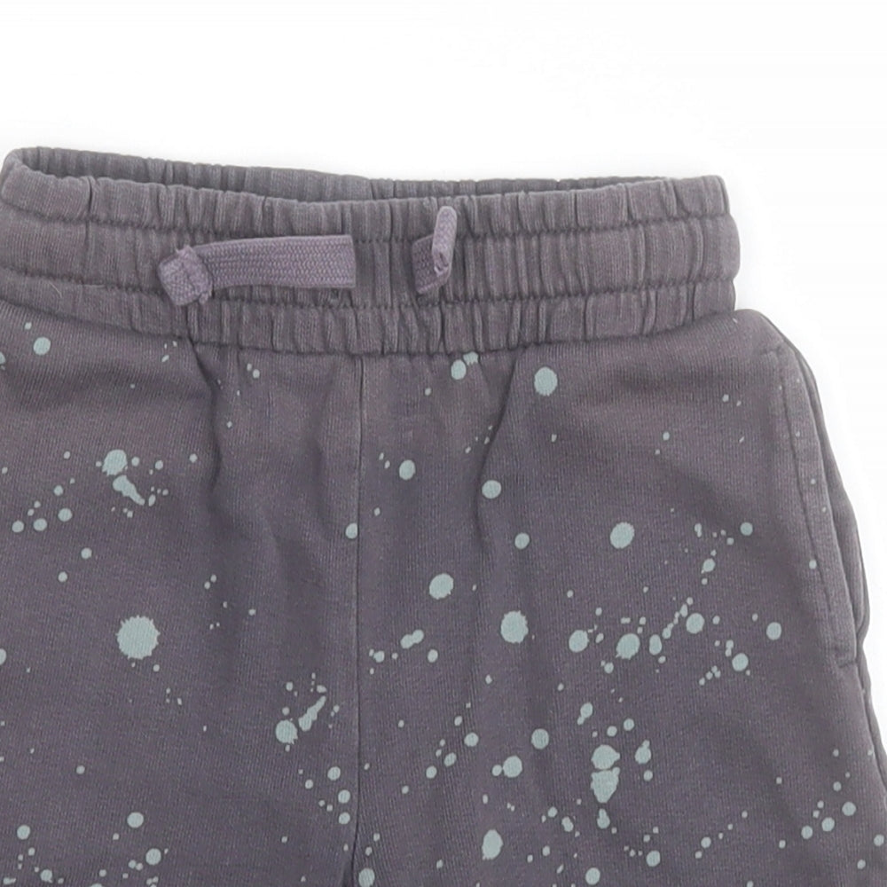Mothercare Baby Grey  100% Cotton Jogger Trousers Size 12-18 Months  Drawstring