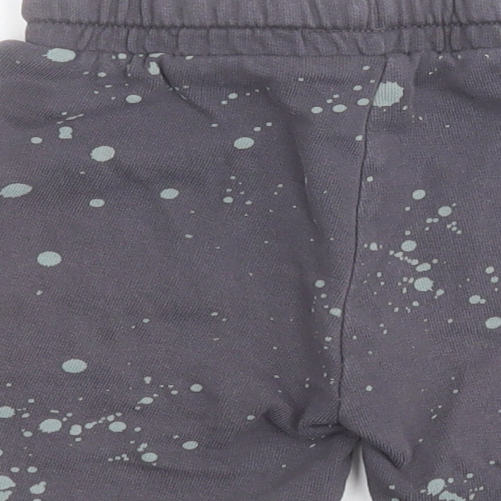 Mothercare Baby Grey  100% Cotton Jogger Trousers Size 12-18 Months  Drawstring