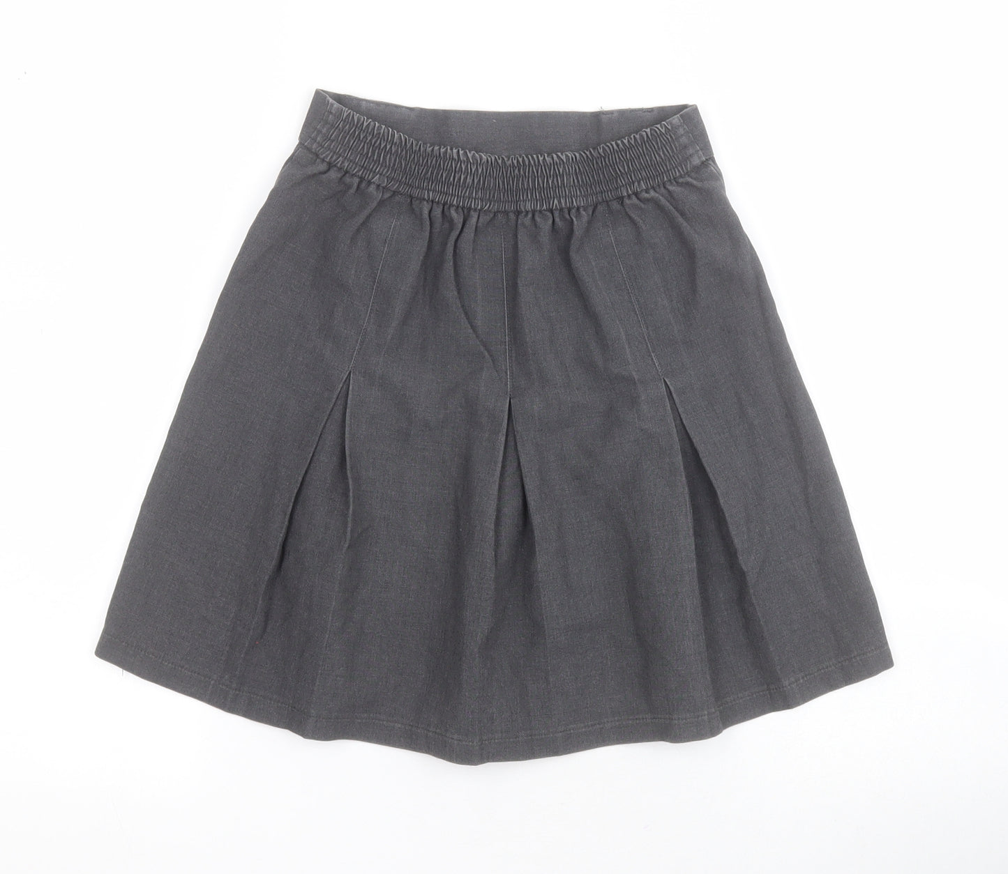 Banner Girls Grey  Polyester A-Line Skirt Size 6-7 Years  Regular Pull On - School skirt