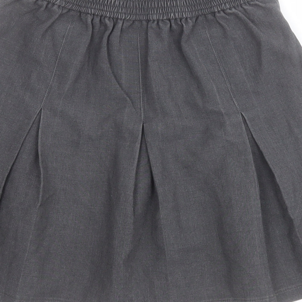 Banner Girls Grey  Polyester A-Line Skirt Size 6-7 Years  Regular Pull On - School skirt
