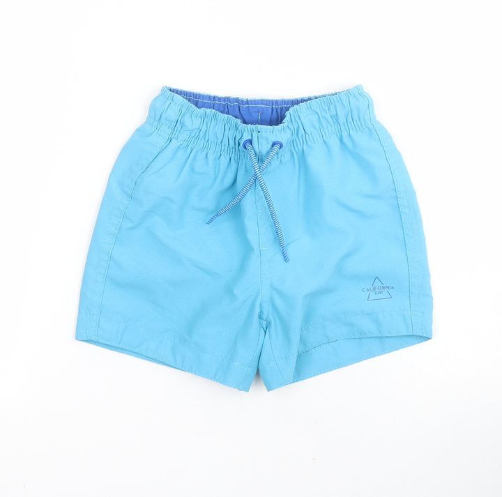 Primark Baby Blue  100% Polyester Jogger Trousers Size 18-24 Months  Drawstring - Swim Short