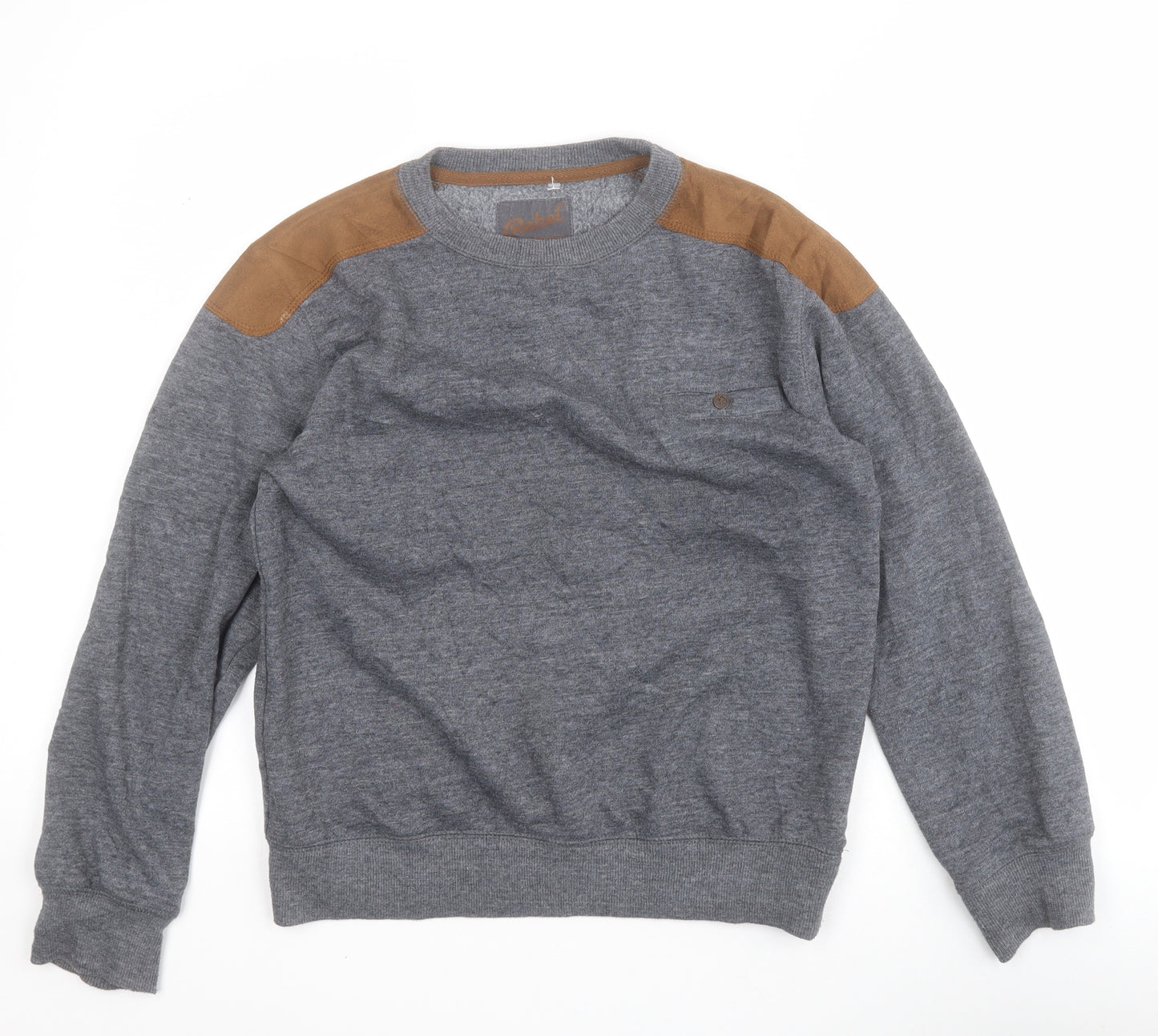 Primark Boys Grey  Polyester Pullover Sweatshirt Size 11-12 Years  Pullover