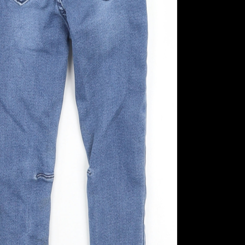 TU Boys Blue  Cotton Skinny Jeans Size 4-5 Years  Regular Drawstring - Dinosaurs