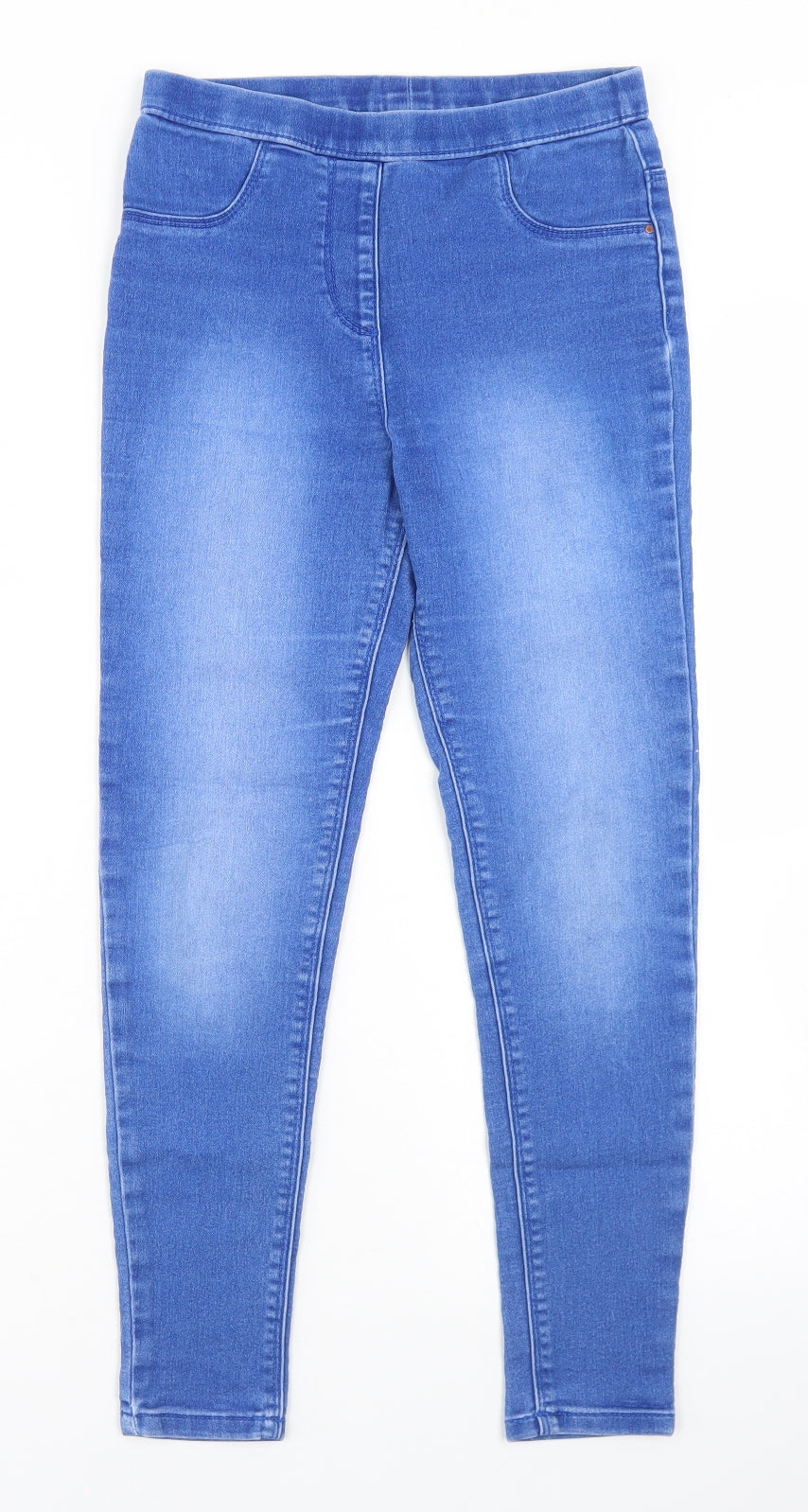 George Girls Blue  Cotton Jegging Jeans Size 10-11 Years  Regular