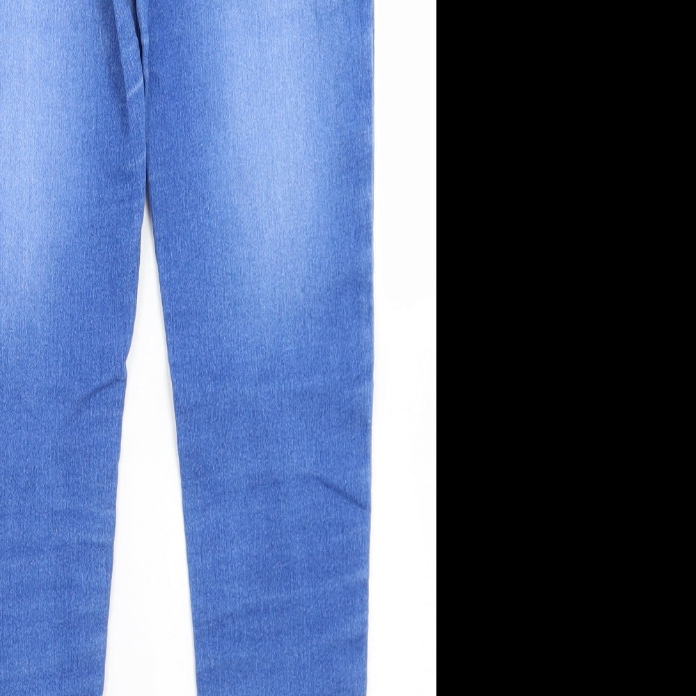 George Girls Blue  Cotton Jegging Jeans Size 10-11 Years  Regular