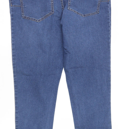New Look Womens Blue  Cotton Skinny Jeans Size 12 L30 in Regular