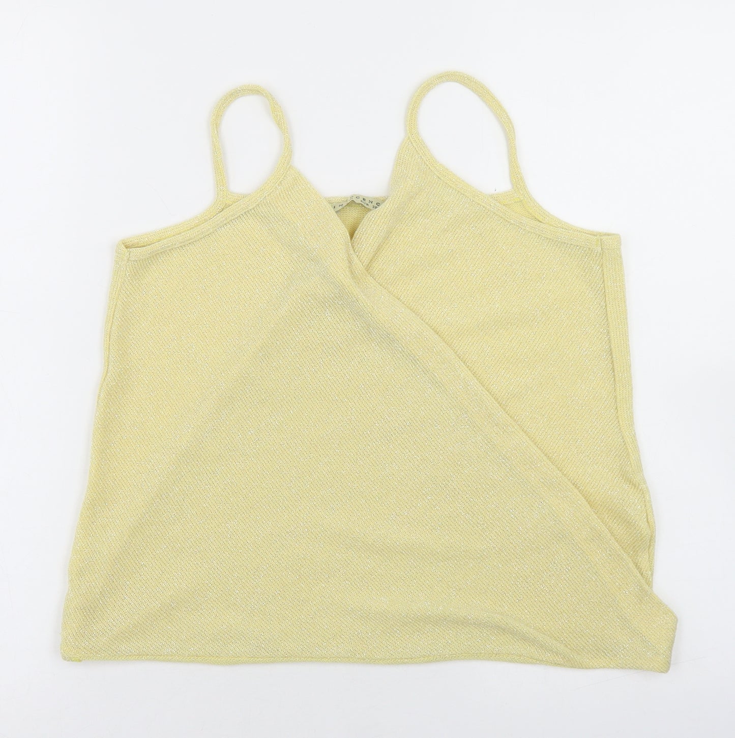 Innocence Womens Yellow  Polyester Camisole T-Shirt Size 10 V-Neck