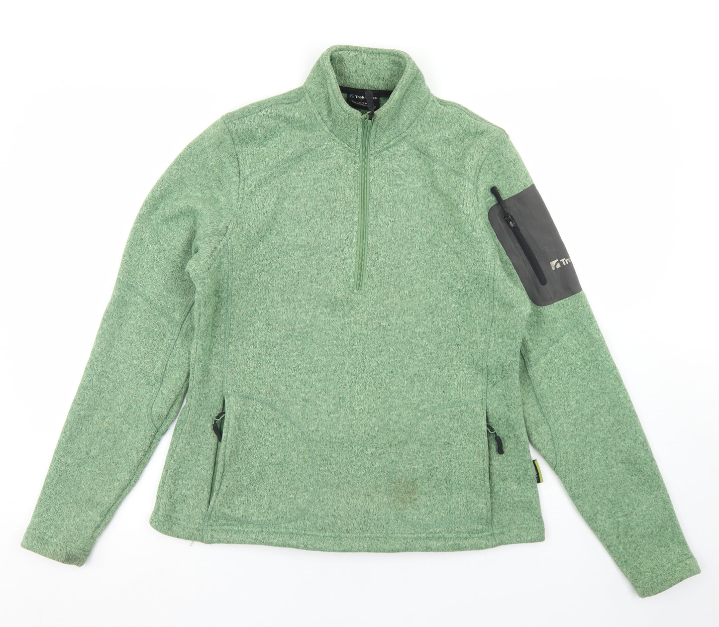 Trekmates Womens Green  Polyester Pullover Sweatshirt Size M  Zip