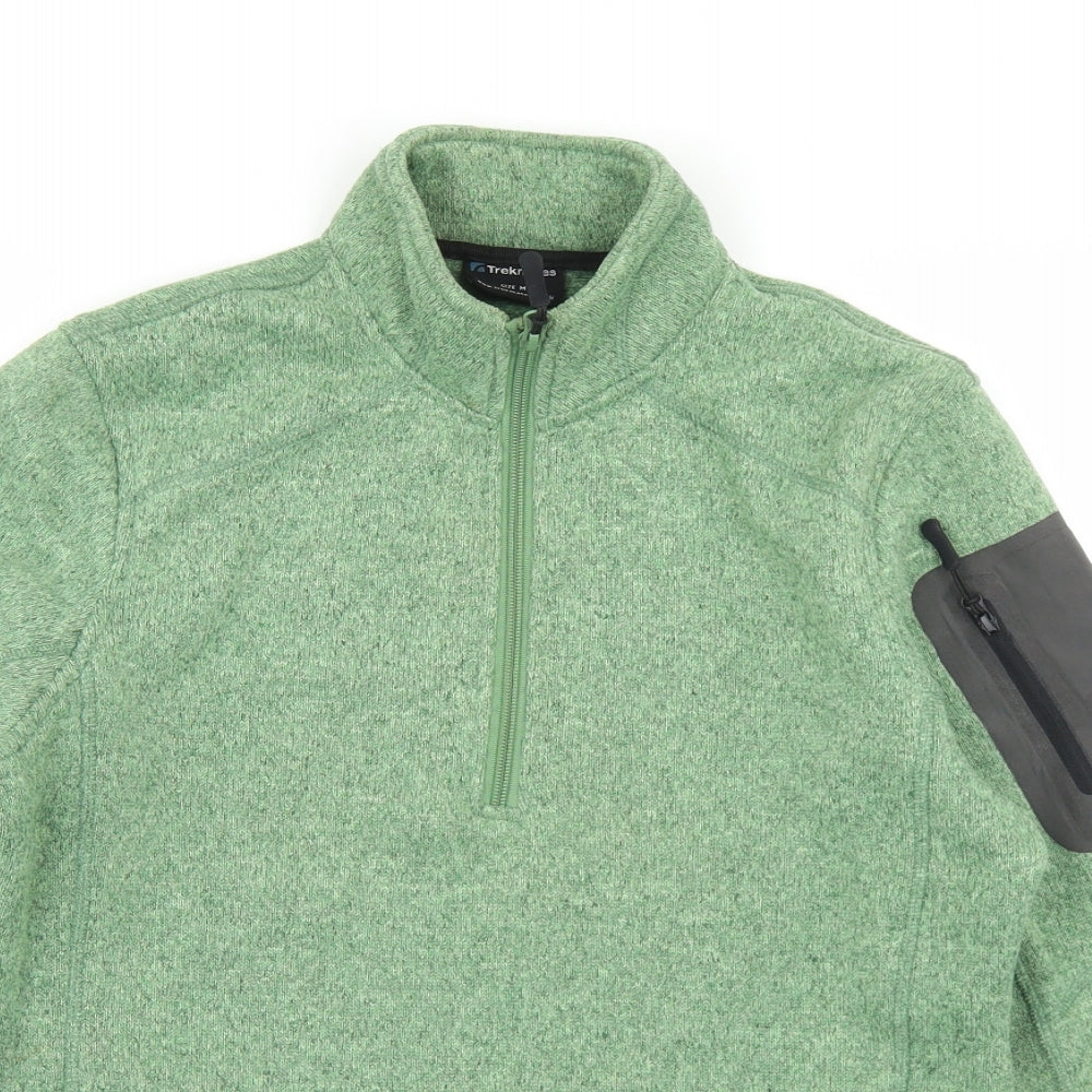 Trekmates Womens Green  Polyester Pullover Sweatshirt Size M  Zip