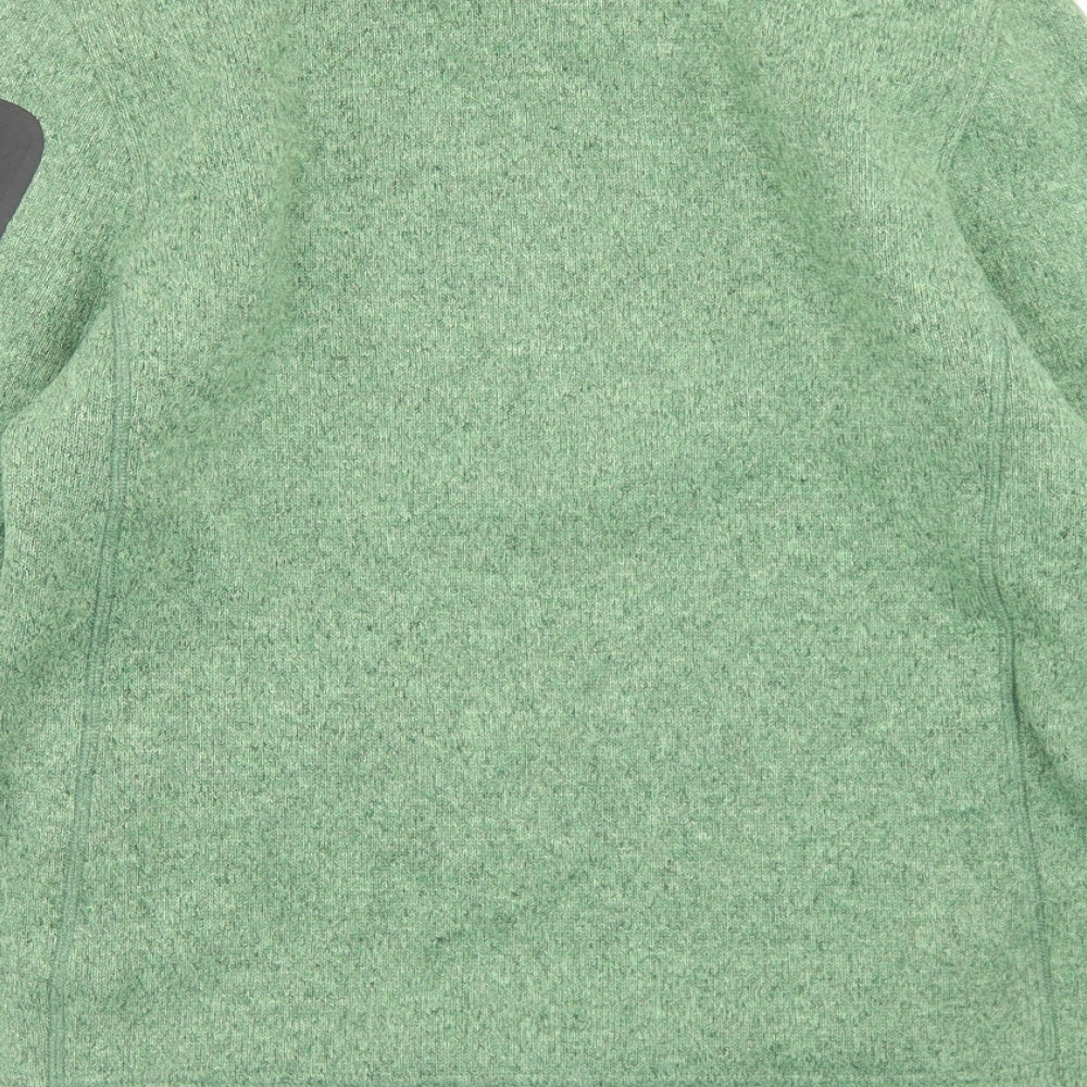 Trekmates Womens Green  Polyester Pullover Sweatshirt Size M  Zip