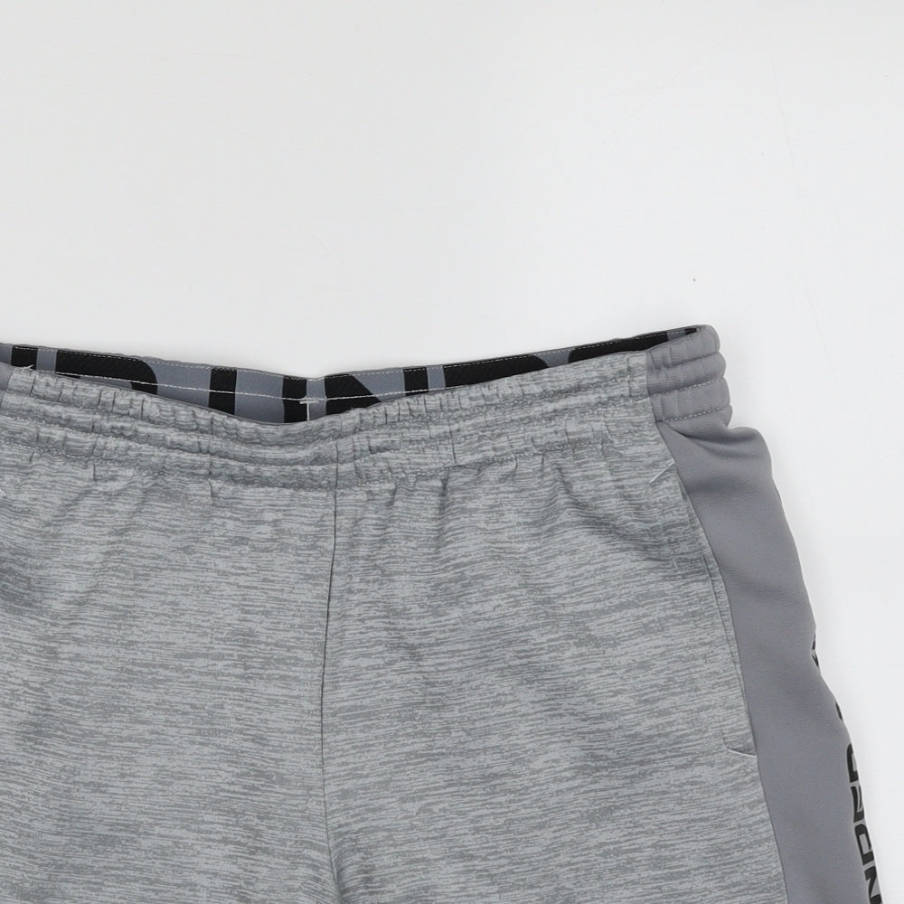 Under armour Boys Grey  100% Polyester Sweat Shorts Size 13-14 Years  Regular Drawstring - Size XL ;158-166cm