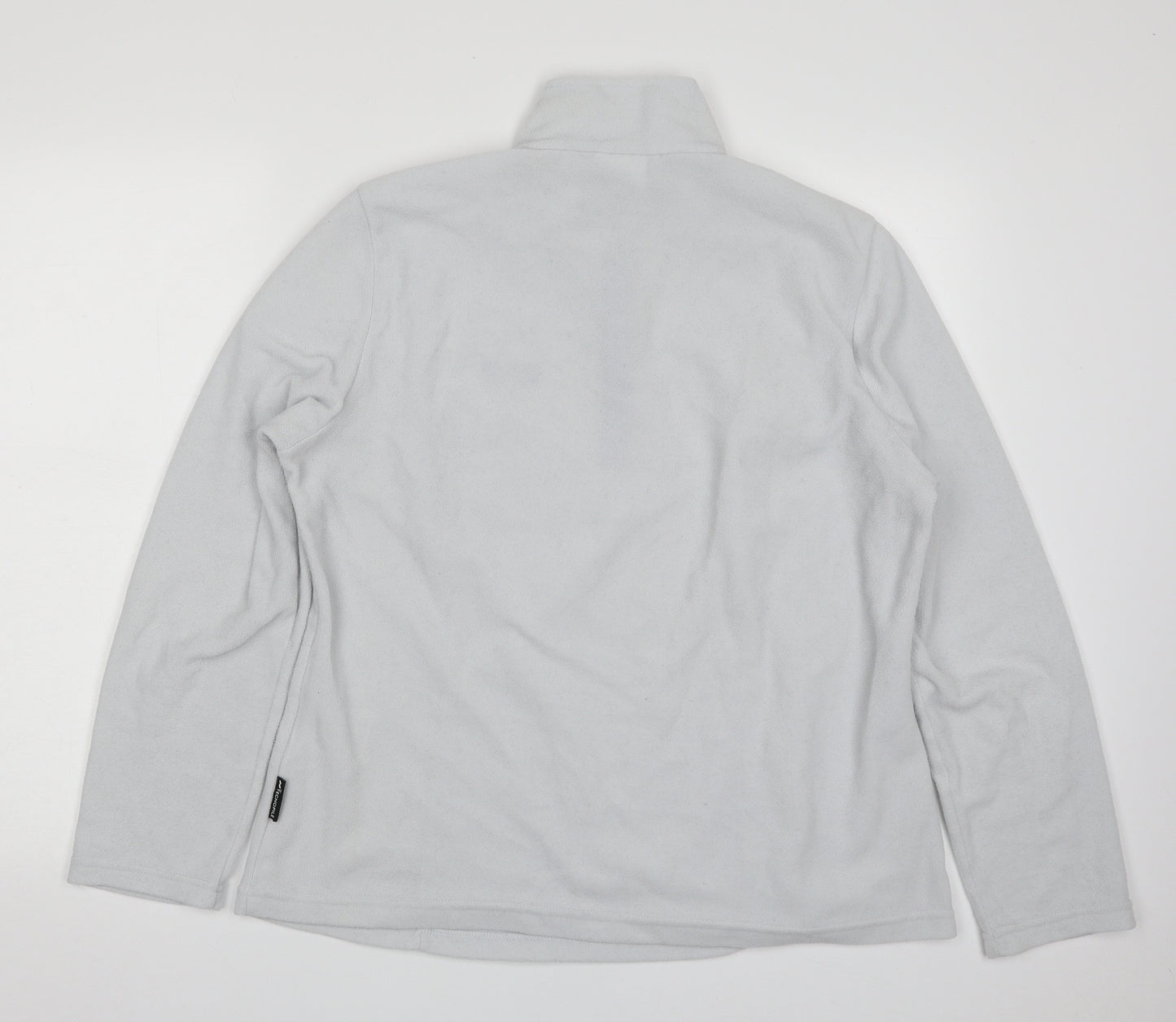 Jack Wolfskin Womens Grey  100% Polyester Pullover Sweatshirt Size 18  Zip - Tecnopile