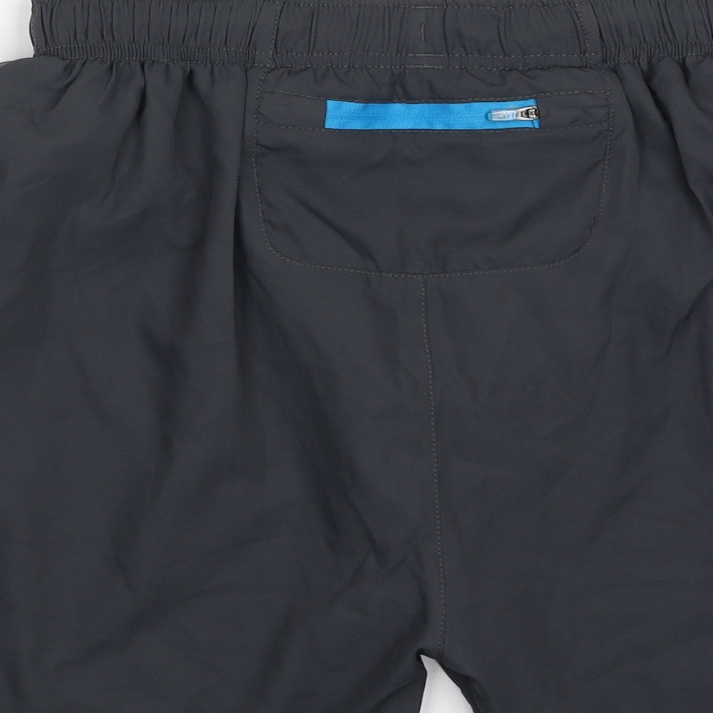 Canterbury Mens Grey  Polyester Sweat Shorts Size M  Regular Drawstring - VAPODRI