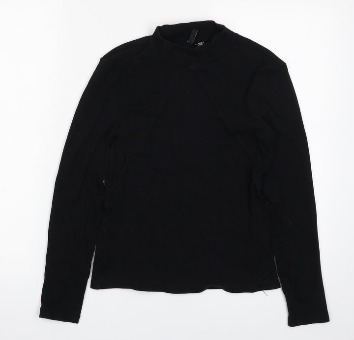 VERO MODA Womens Black  Cotton Pullover Sweatshirt Size M  Pullover