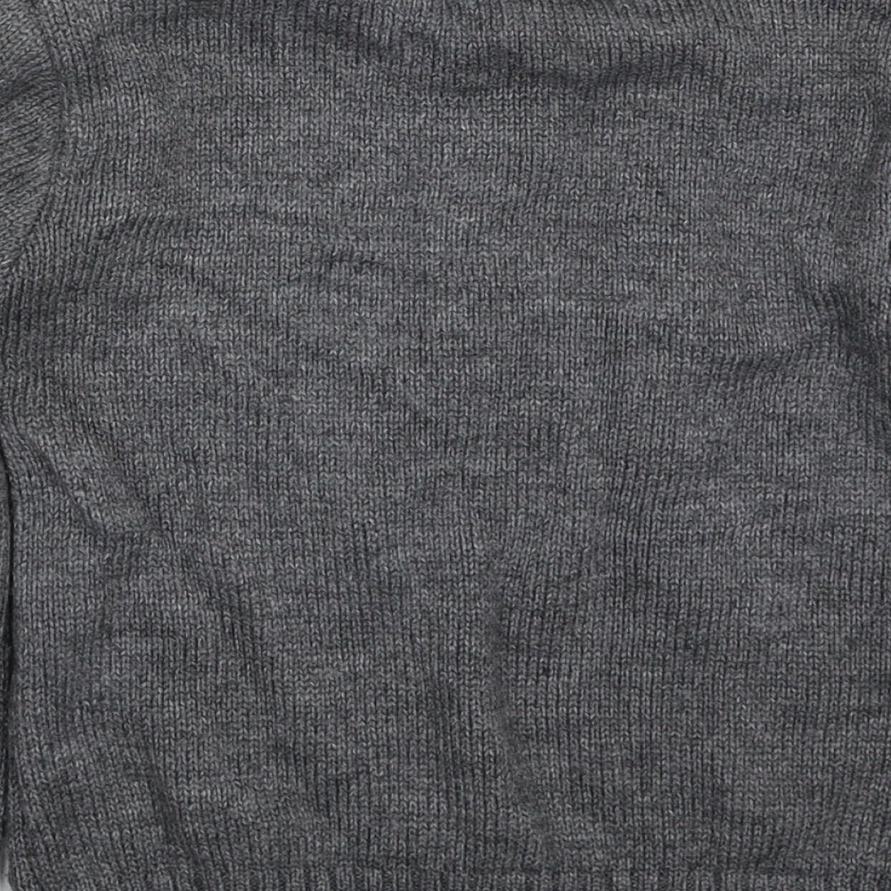 Dr.Seuss Boys Grey Crew Neck  Acrylic Pullover Jumper Size 5-6 Years  Pullover - Christmas