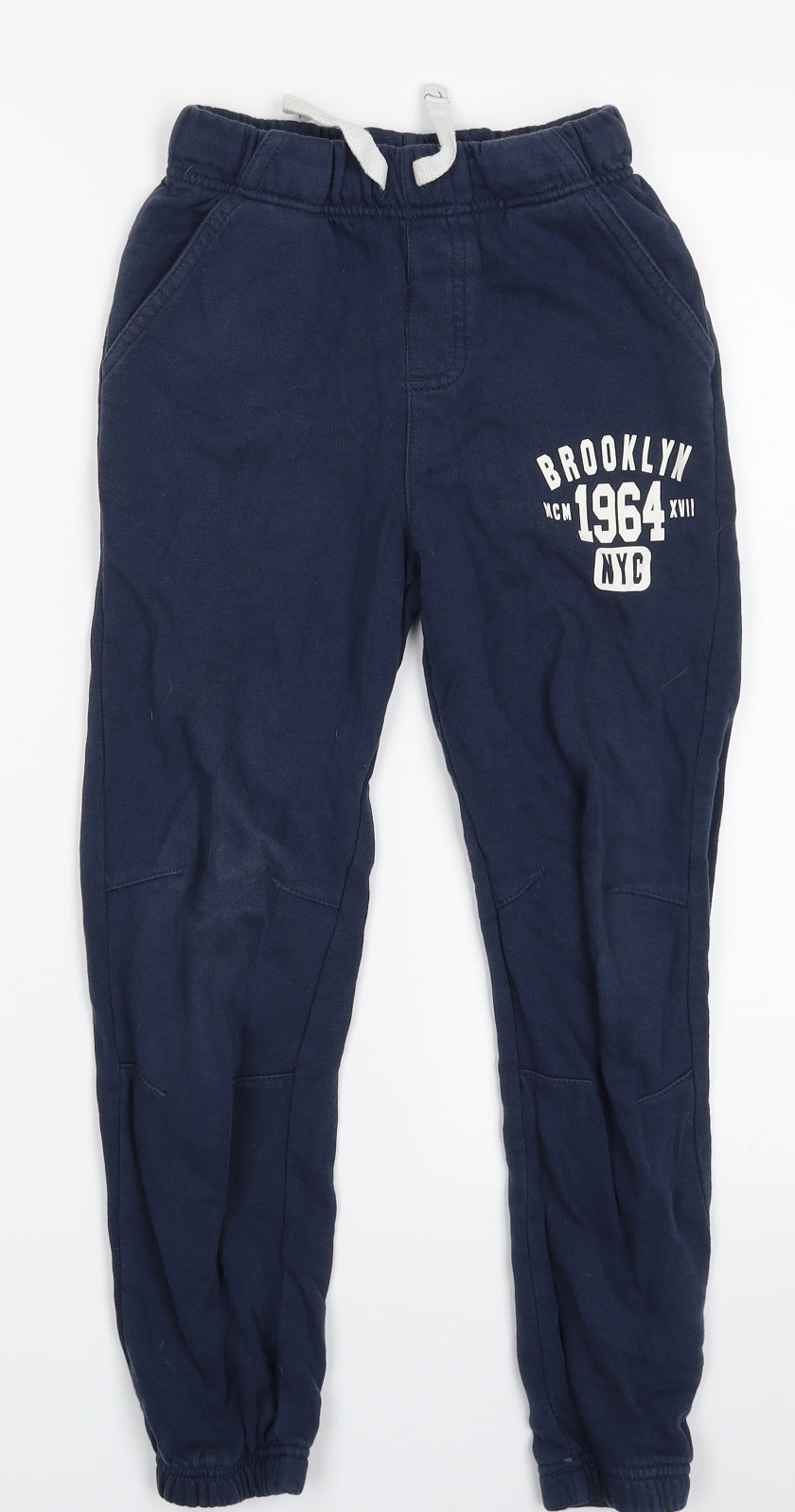 George Boys Blue  Cotton Jogger Trousers Size 7-8 Years  Regular  - Brooklyn