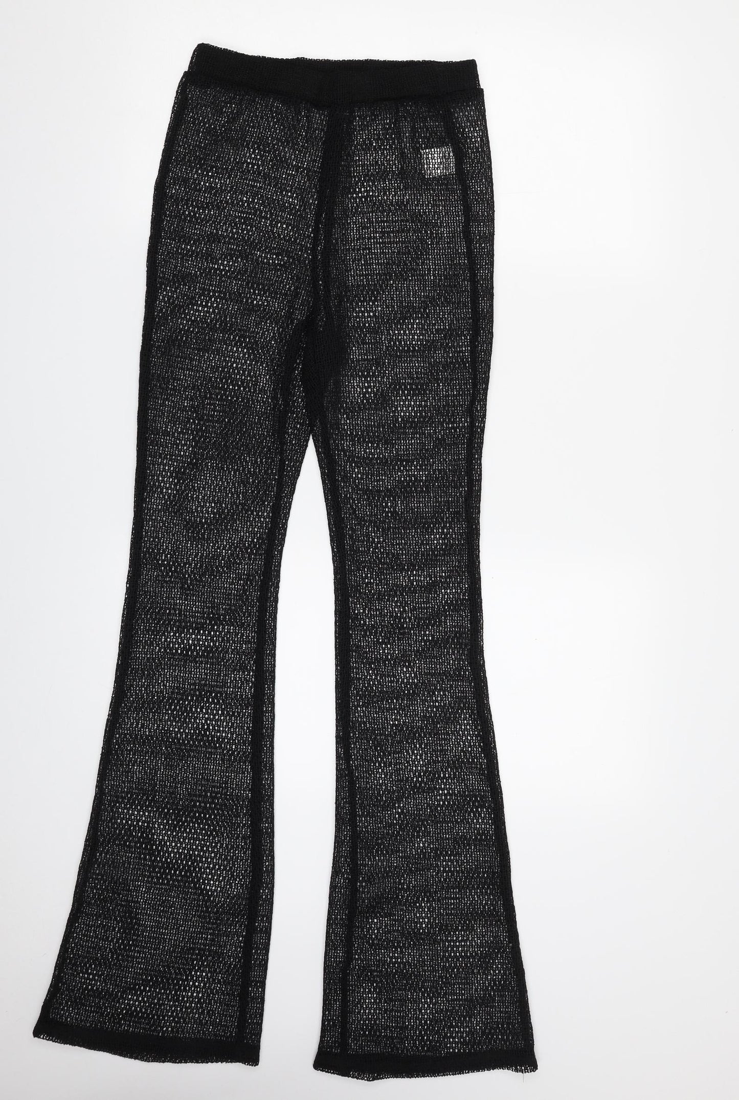SheIn Womens Black  Polyester Trousers  Size XS L32 in Regular