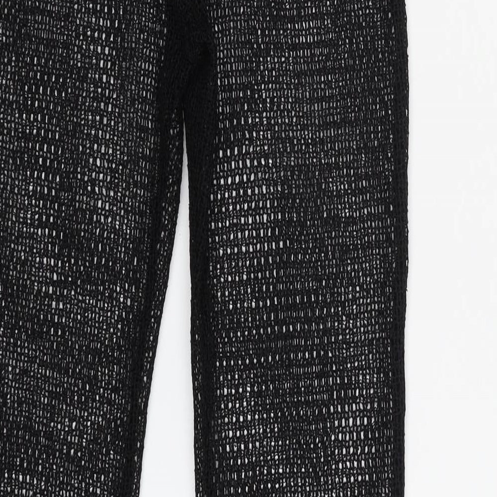 SheIn Womens Black  Polyester Trousers  Size XS L32 in Regular
