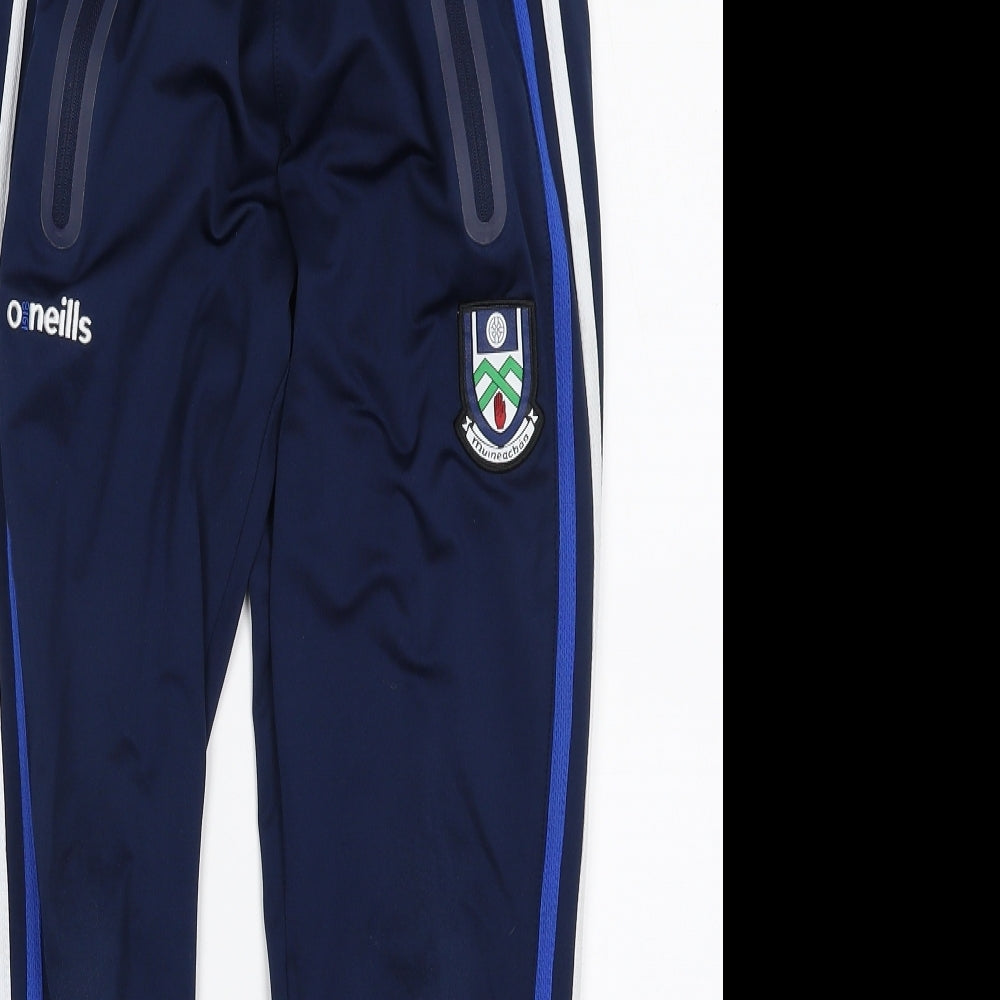 O'neills Boys Blue  100% Polyester Jogger Trousers Size 9 Years  Athletic Drawstring - Monaghan