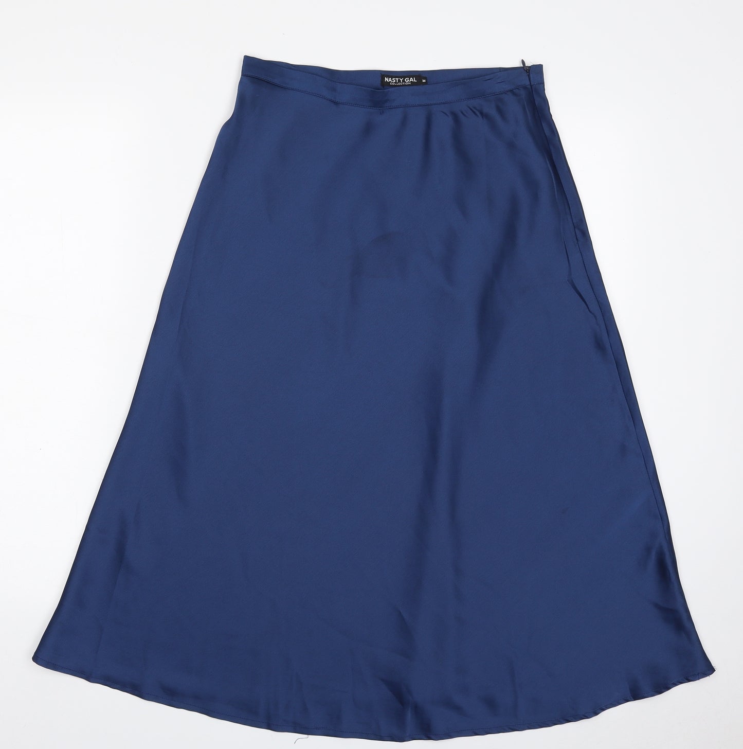 Nasty Gal Womens Blue  Polyester A-Line Skirt Size M   Zip